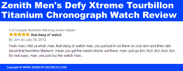 Zenith Mens Defy Xtreme Tourbillon Titanium Chronograph Watch Review 9