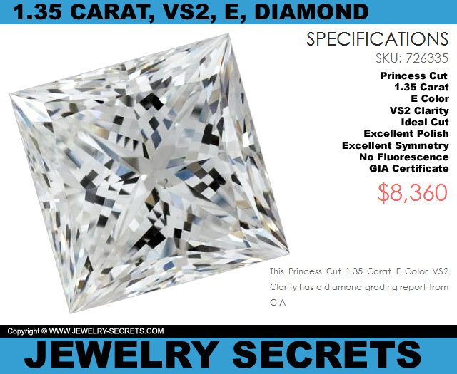 135 Carat Princess Cut Diamond Deal