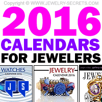 2016 Calendars For Jewelers