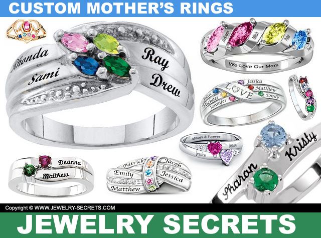 Custom Mother's Rings Custom Mother's Rings