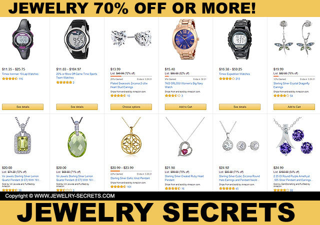Jewelry 70 Percent Off Or More Jewelry 70 Percent Off Or More