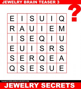 JEWELRY BRAIN TEASERS – Jewelry Secrets