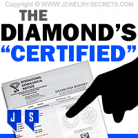 The Diamond Is Certified