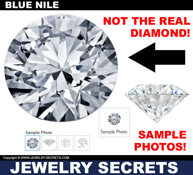 Blue Nile Shows Sample Stock Diamond Photos
