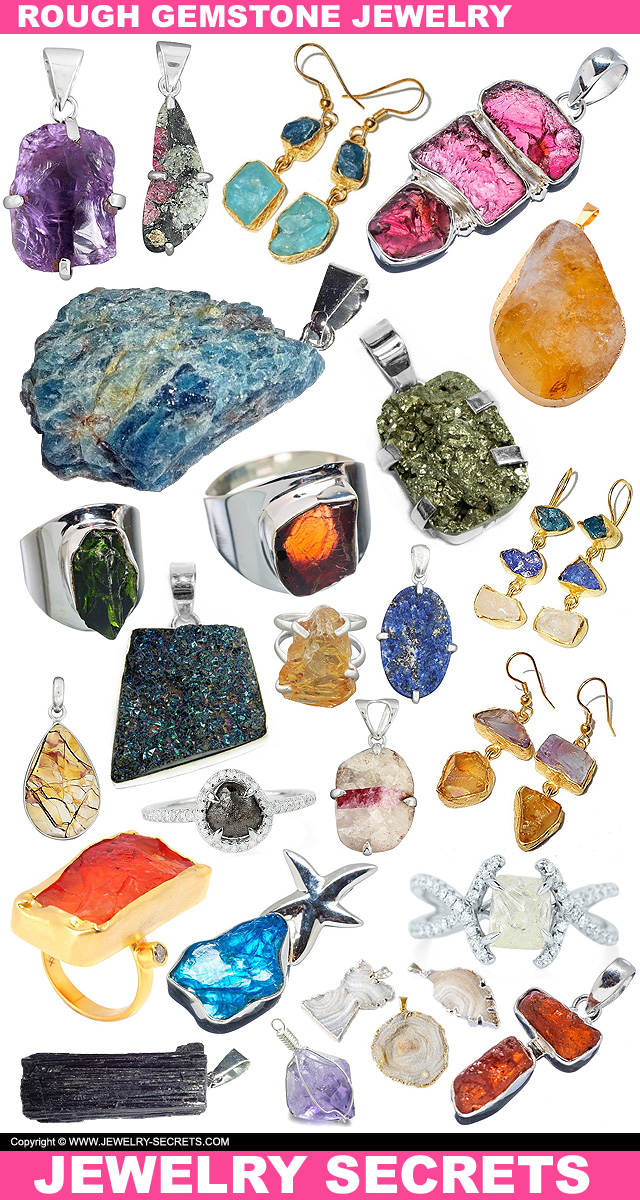 Rough Gemstone Jewelry