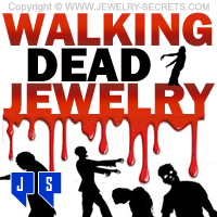 Walking Dead Zombie Jewelry Bracelets Pendants Rings Earrings