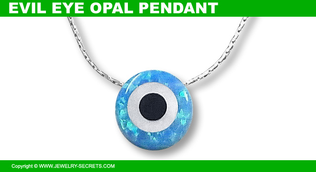 Opal Evil Eye Pendant