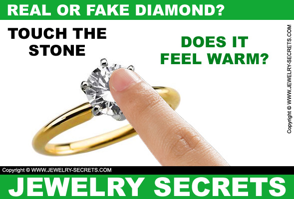 Real Or Fake Diamond Touch The Stone