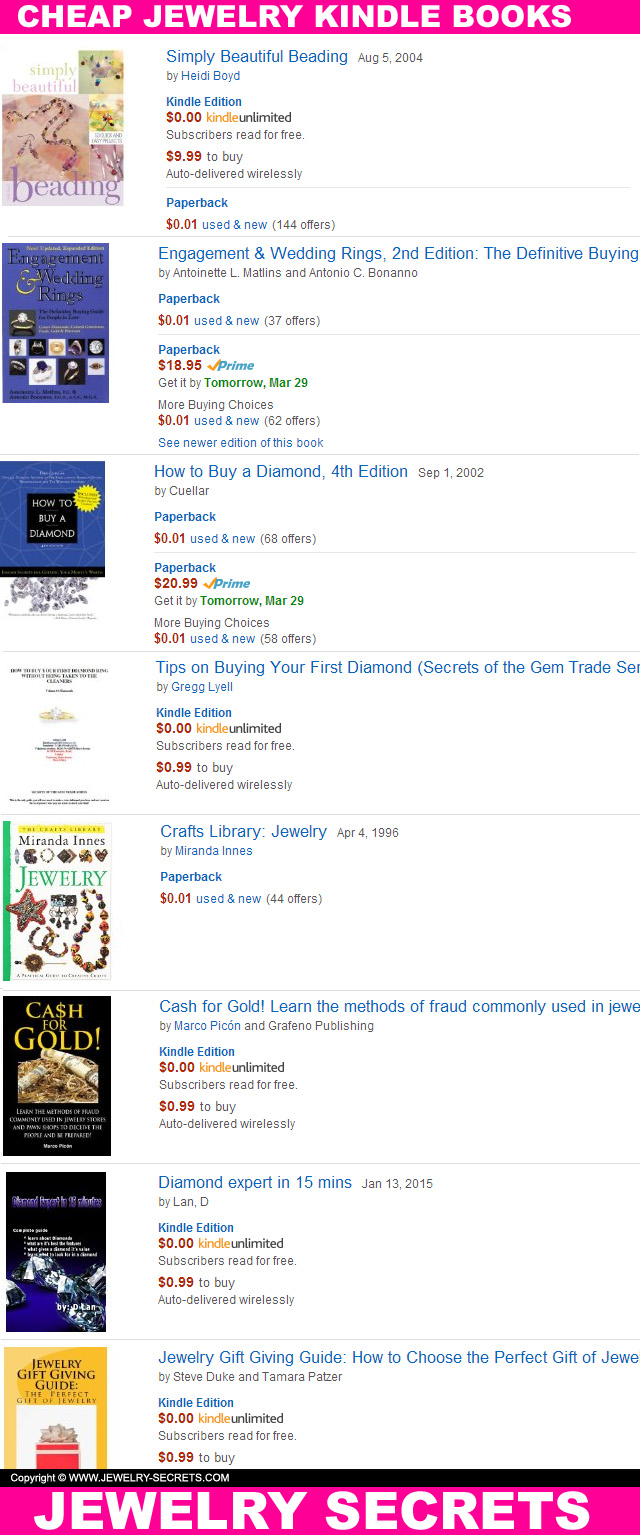 Cheap Free And Penny Kindle Books On Jewelry And Diamonds Cheap Free And Penny Kindle Books On Jewelry And Diamonds