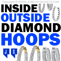 Inside Out Diamond Hoop Earrings Inside Out Diamond Hoop Earrings