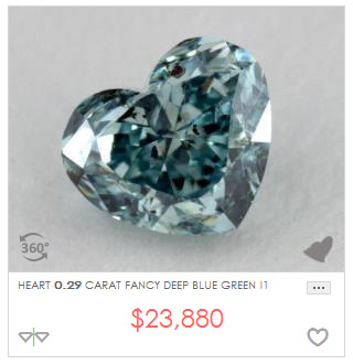 29 Blue Heart Fancy Diamond