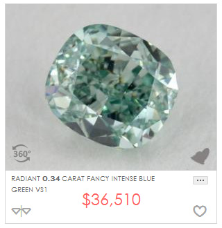 34 Radiant Fancy Intense Blue Diamond