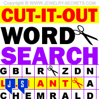 Cut It Out Diamond Wordsearch Puzzle