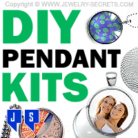 DIY Round Bezel Glass Pendant Kits