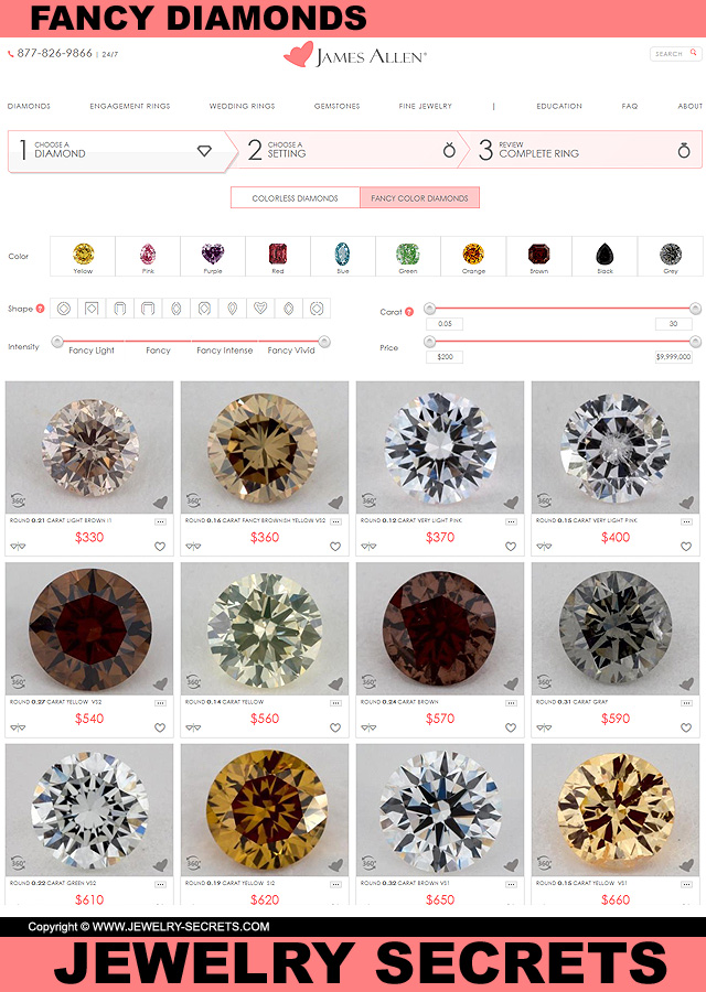 Fancy Colored Diamonds For Sale