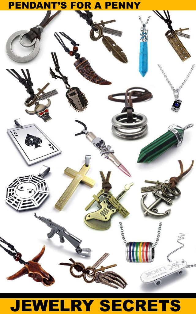 Men's Pendants For A Penny Men's Pendants For A Penny