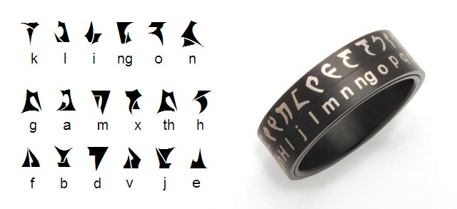 Star Trek Klingon Translator Ring
