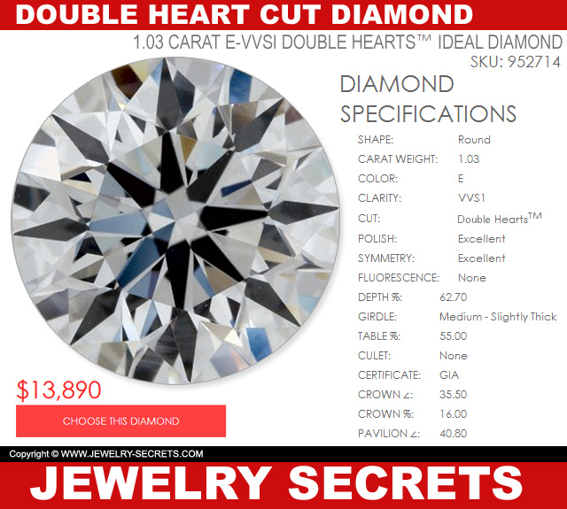 Super Double Heart Diamond Cut