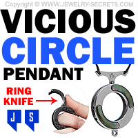 Vicious Circle Ring Knife Pendant