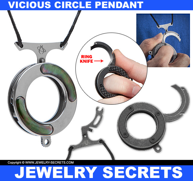 Vicious Circle Ring Knife Pendant