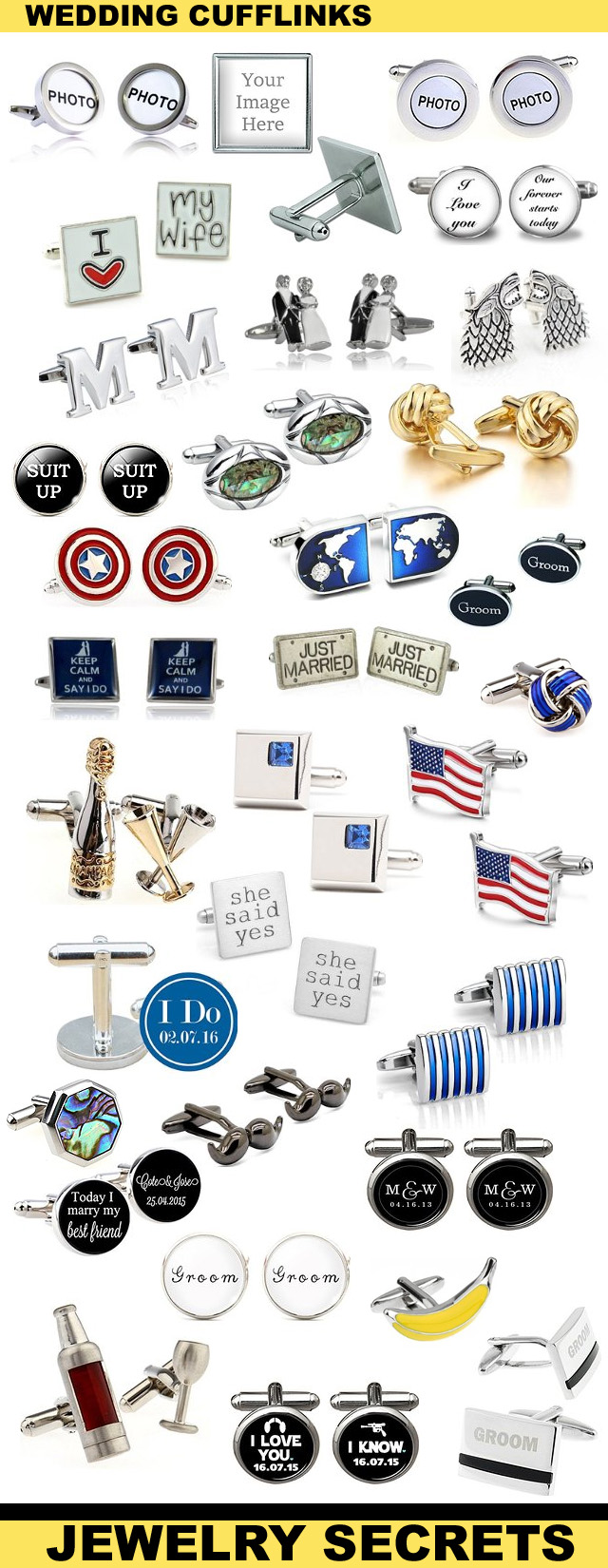 Cool Wedding Cufflinks For The Groom