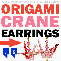 Japenese Origami Crane Earrings Japenese Origami Crane Earrings