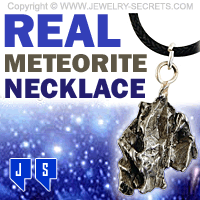 Real Genuine Meteorite Necklace Pendant