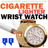 Cigarette Cigar Lighter Wrist Watch