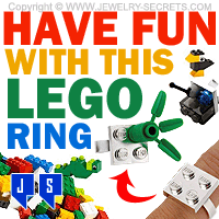 Have Fun With A Silver Lego Ring That Works