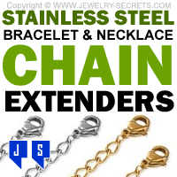 Stainless Steel Necklace Bracelet Chain Extenders Stainless Steel Necklace Bracelet Chain Extenders