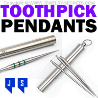 Toothpick Pendants Toothpick Holder Necklaces Toothpick Pendants Toothpick Holder Necklaces