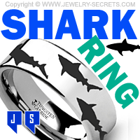 Tungsten Shark Ring