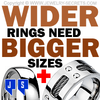 Wider Rings Need Bigger Sizes