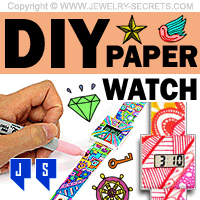 Decorate Your Own Paper Watch DIY