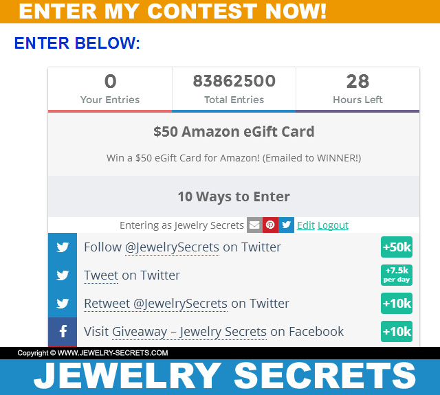Enter My Contest Today To Win 50 Bucks