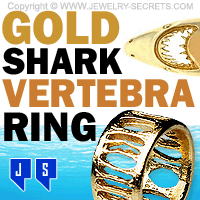 Gold Shark Vertebra Ring Gold Shark Vertebra Ring