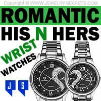 Romantic His And Hers Couples Pair Wrist Watches Romantic His And Hers Couples Pair Wrist Watches