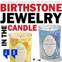 Birthstone Jewelry In The Candle