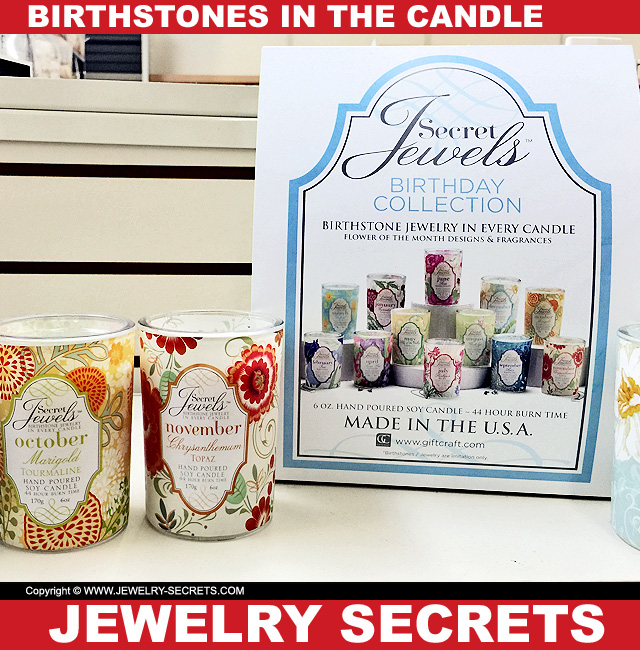 Birthstone Jewelry In The Candles