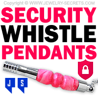 Functional Security Whistle Pendants