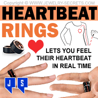 Heartbeat Rings HB Ring Feel Real Heart Beat Touch