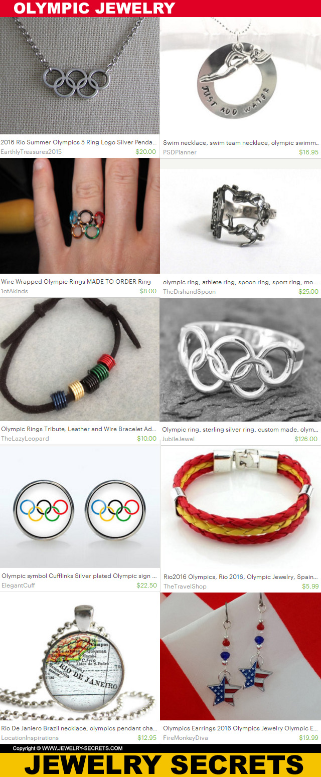 Olympics 2016 Jewelry on Etsy Olympics 2016 Jewelry on Etsy