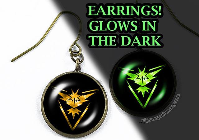Pokemon Go Team Instinct Earrings Pokemon Go Team Instinct Earrings