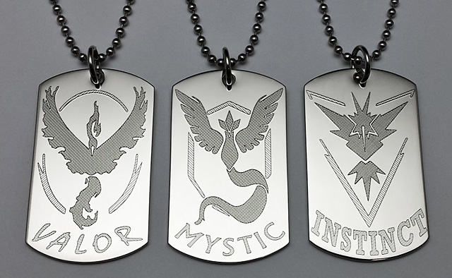Pokemon Go Team Pendants Pokemon Go Team Pendants
