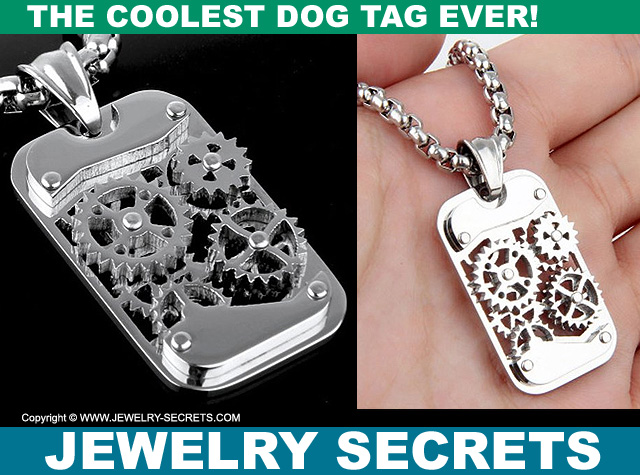 The Coolest Dog Tag Necklace Pendant Ever
