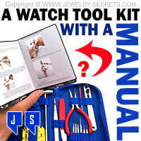 a watch tool kit with a manual