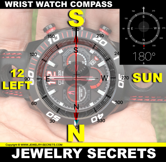how to tell compass with your watch