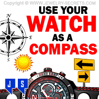 how to use your wrist watch as a compass