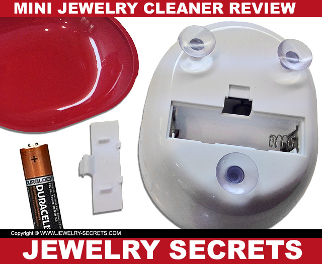 mini jewelry cleaning machine battery slot