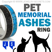 pet memorial ashes ring